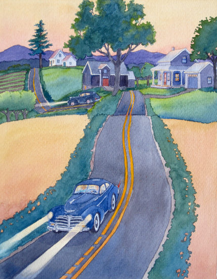 Evening Drive through the Eastern Townships PQ.